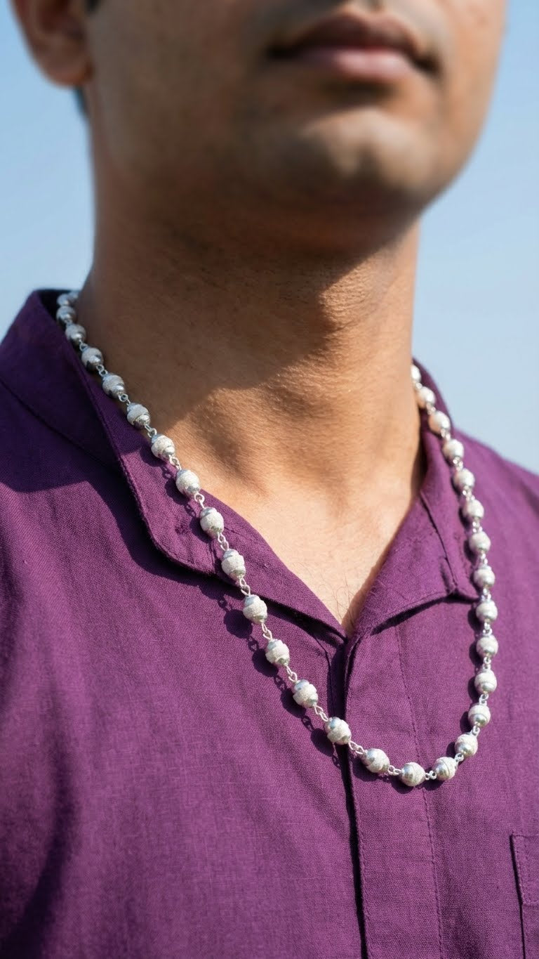 Silver Plated Tulsimala™ | Krishna Divya Vardhan