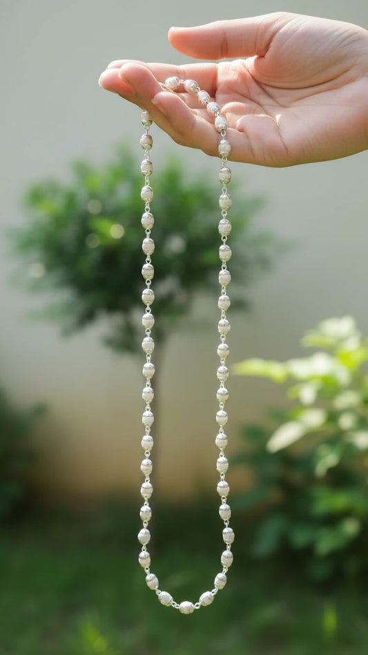 Silver Plated Tulsimalaβ’ | Krishna Divya Vardhan