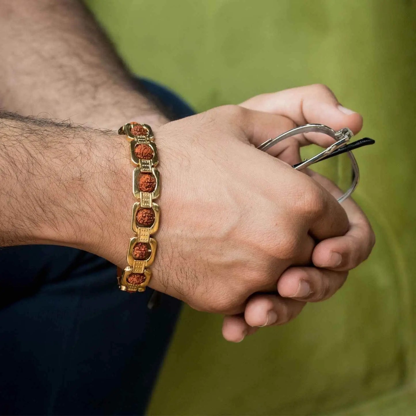 Rudraksh Gold Plated Bracelet™ | Calm Bracelet
