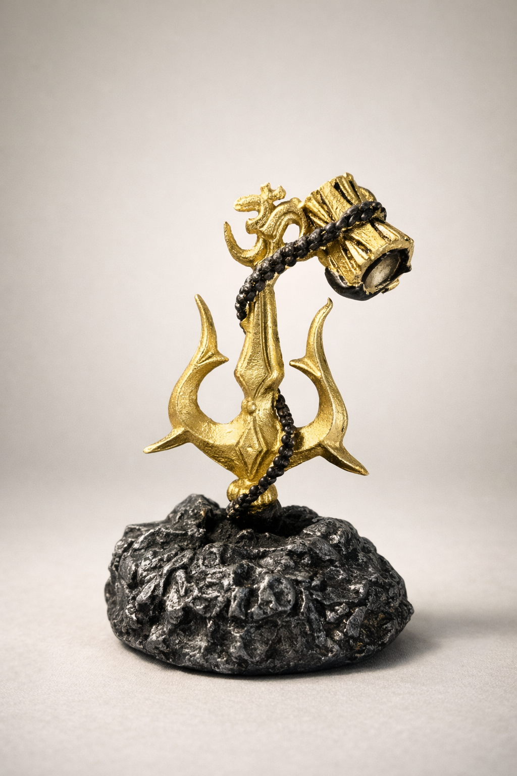 Mahadev Trishul & Damru Idol™ | Sacred Symbol of Strength and Rhythm