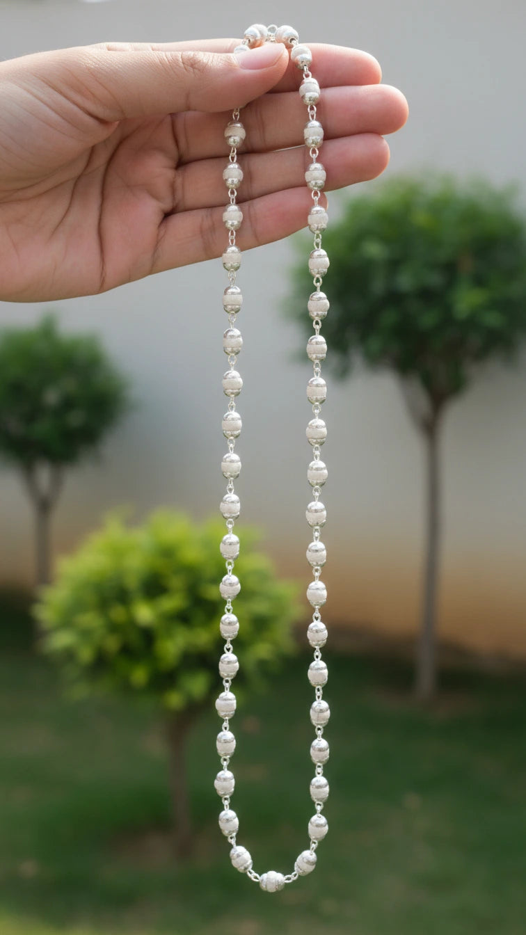 Silver Plated Tulsimala™ | Krishna Divya Vardhan