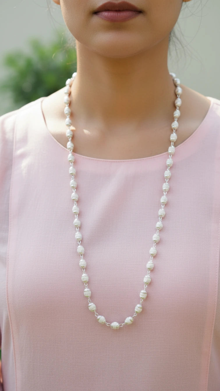 Silver Plated Tulsimala™ | Krishna Divya Vardhan