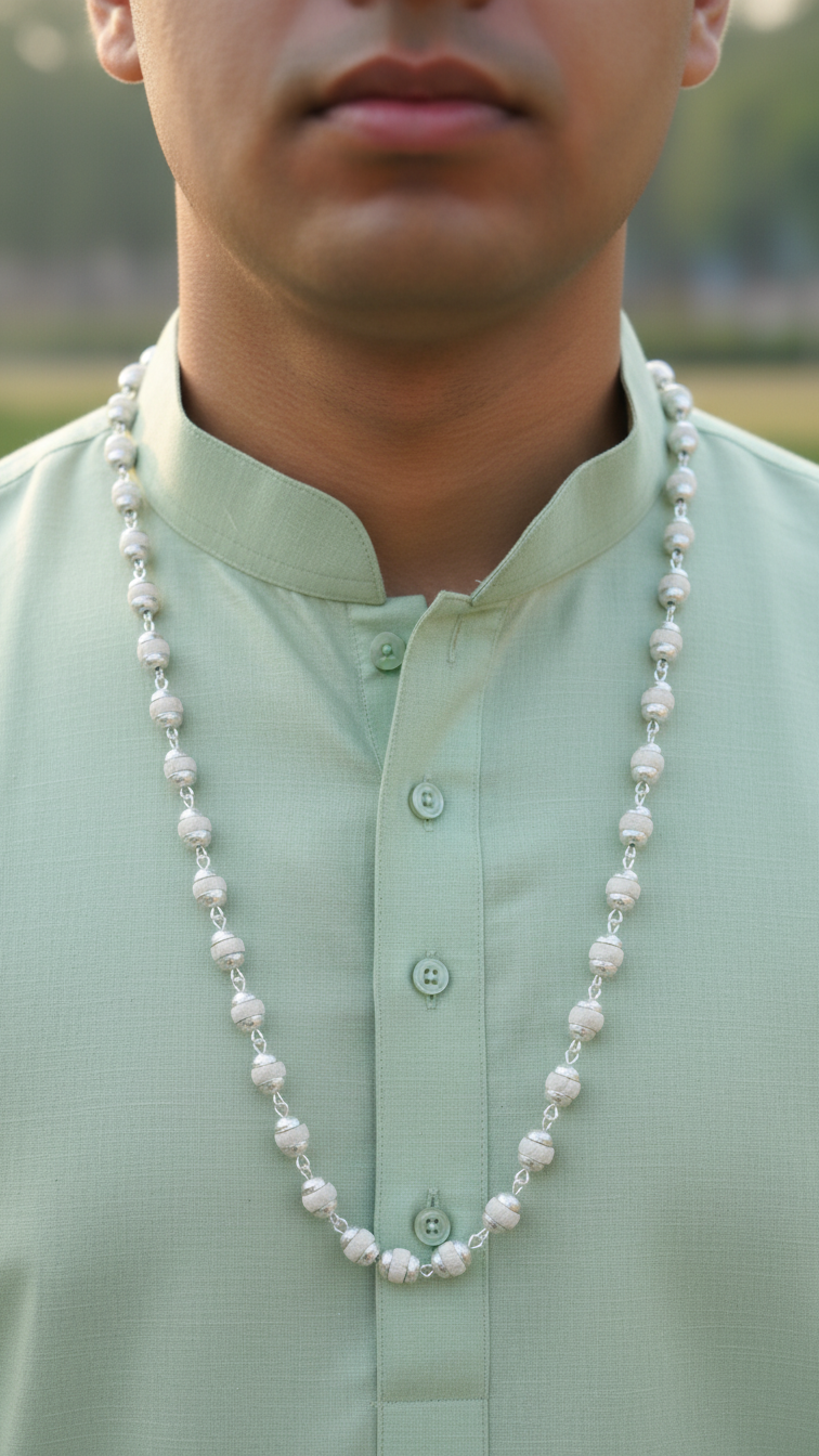 Silver Plated Tulsimala™ | Krishna Divya Vardhan