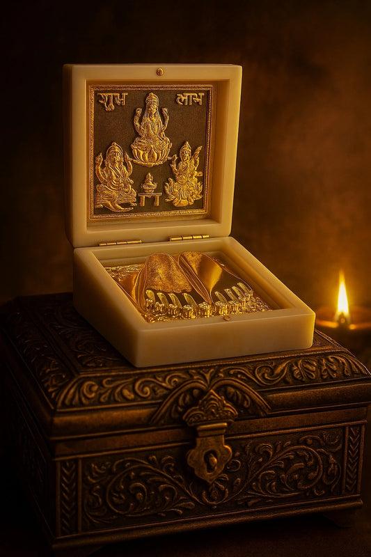 Laxmi Ganesha Charan Paduka™ | Wealth, Peace & Positive Energy Magnet