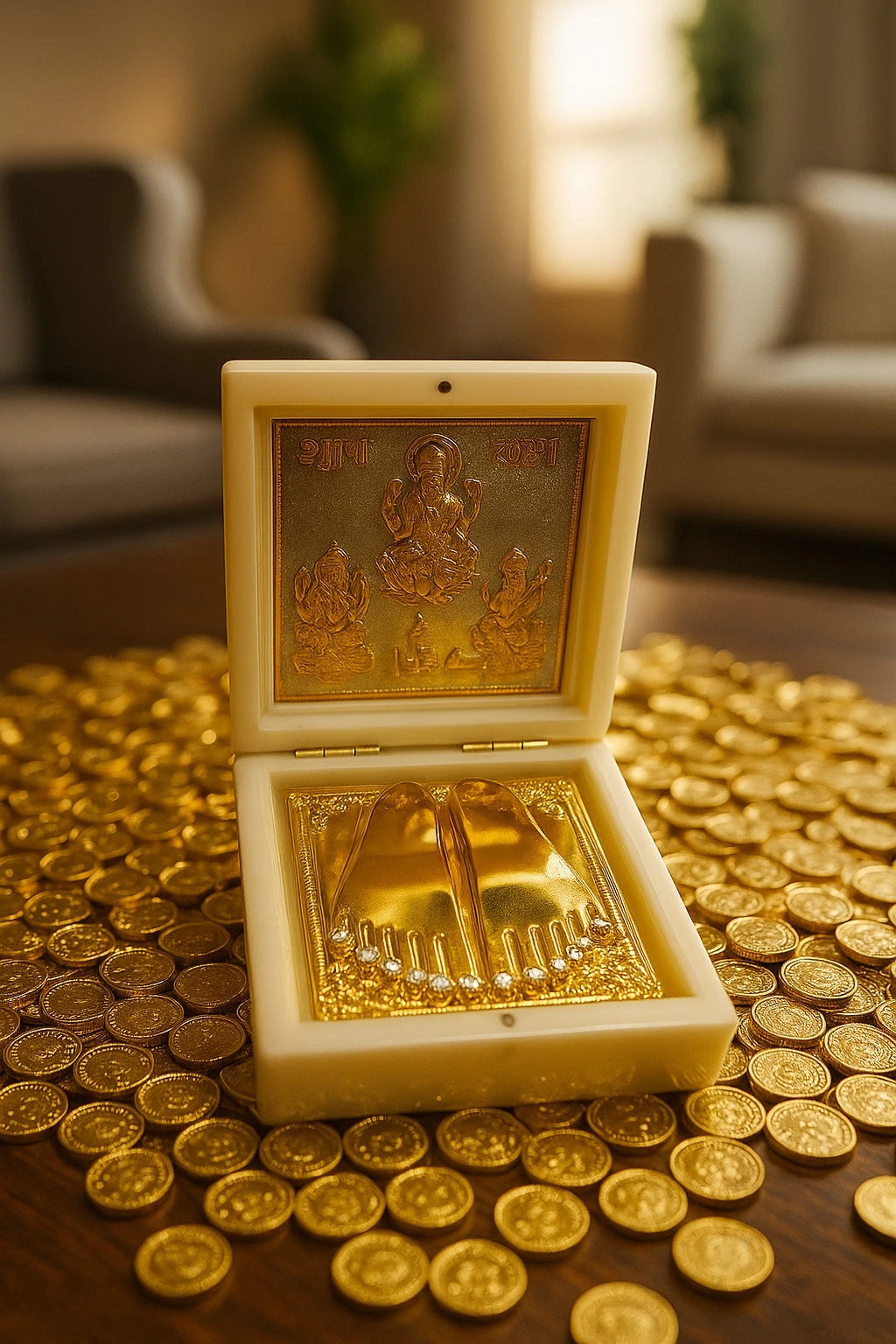 Laxmi Ganesha Charan Paduka™ | Wealth, Peace & Positive Energy Magnet