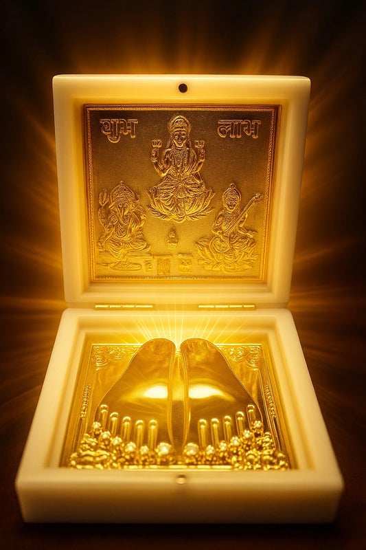 Laxmi Ganesha Charan Paduka™ | Wealth, Peace & Positive Energy Magnet