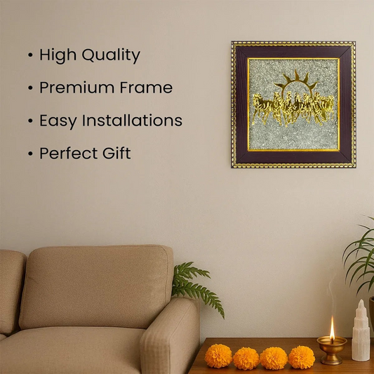 Pyrite 7 Horses™ | Money Magnet Frame