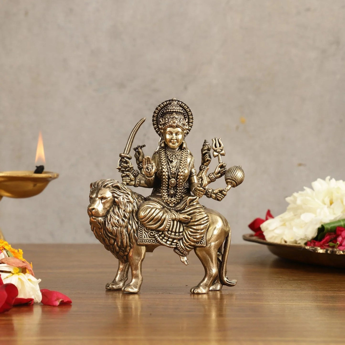 Durga Maa Brass Idol™ | Sherawali Mata Murti