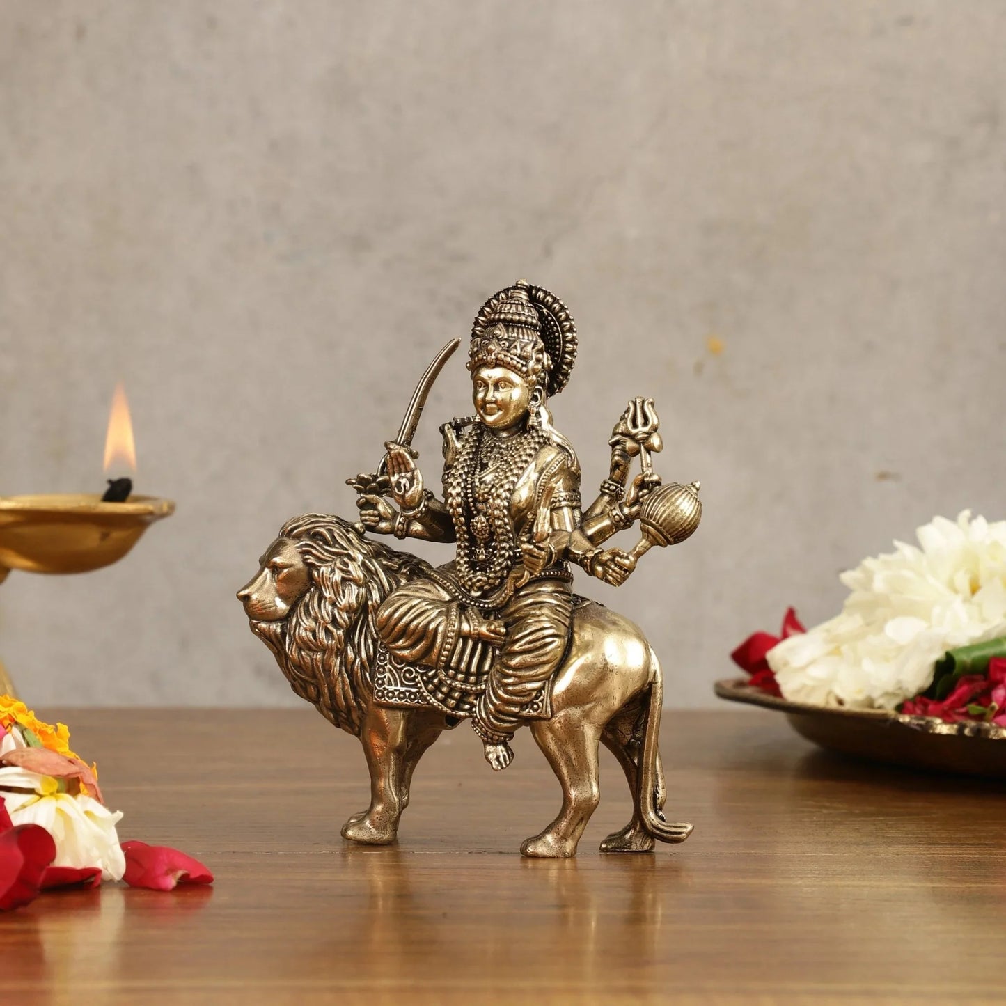 Durga Maa Brass Idol™ | Sherawali Mata Murti