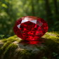 ruby stone image, in a natural background in webp format